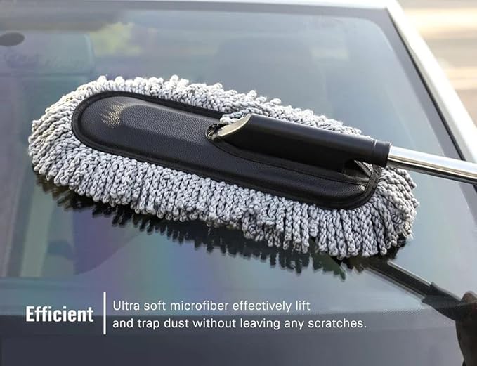 Car Duster β Extendable Long Handle Microfiber Exterior Scratch-Free Car Cleaning Tool