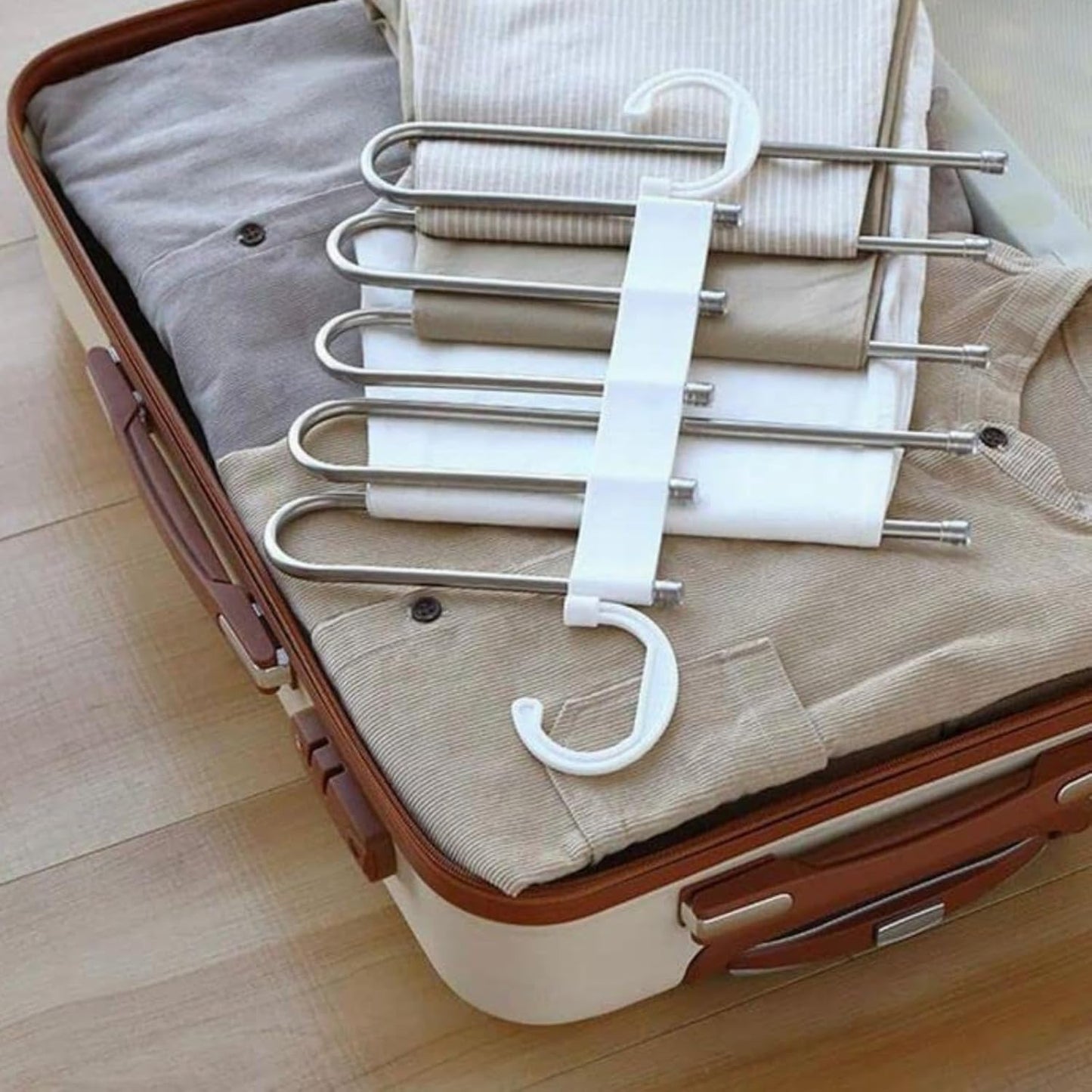 5 in 1 Stainless Steel Foldable Hangers