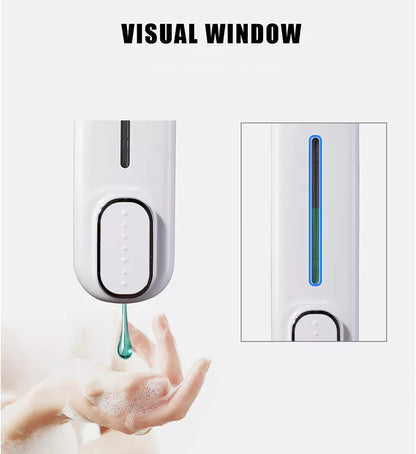 Wall-Mounted Soap Dispenser -400ml Refillable Liquid Dispenser