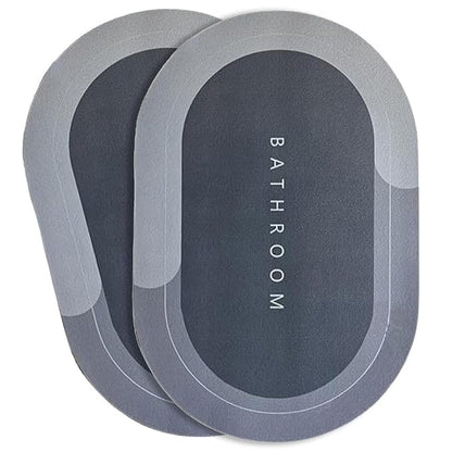 Bathroom Mat | Super Absorbent Soft Rubber Doormat for Bathroom, Home, Kitchen & Office | Fast-Dry Water Soaking Anti-Skid Rug