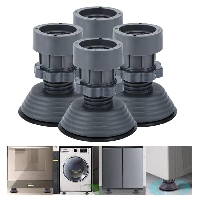 Washing Machine Stand with Anti-Vibration Pads (Set of 4)