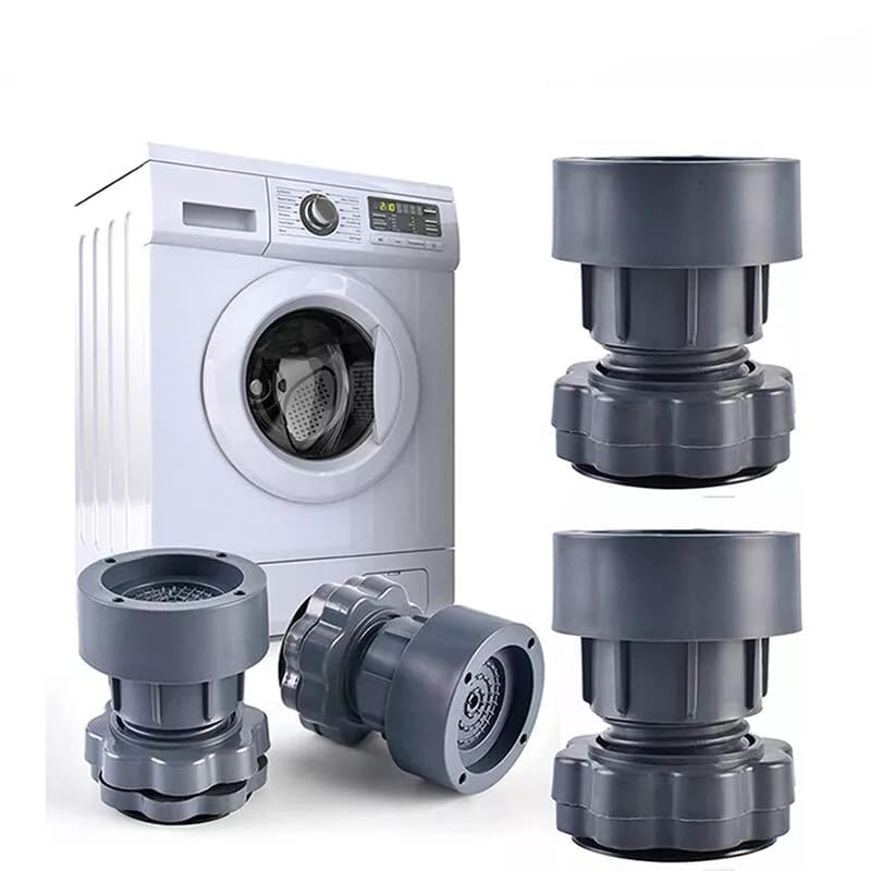 Washing Machine Stand with Anti-Vibration Pads (Set of 4)