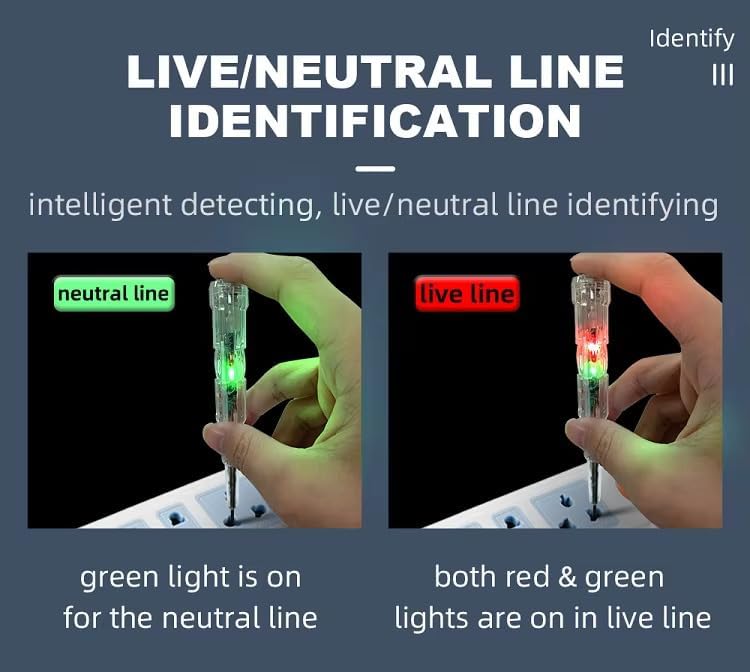 Combination Cutting Plier with Voltage Tester Pen – Pack of 2