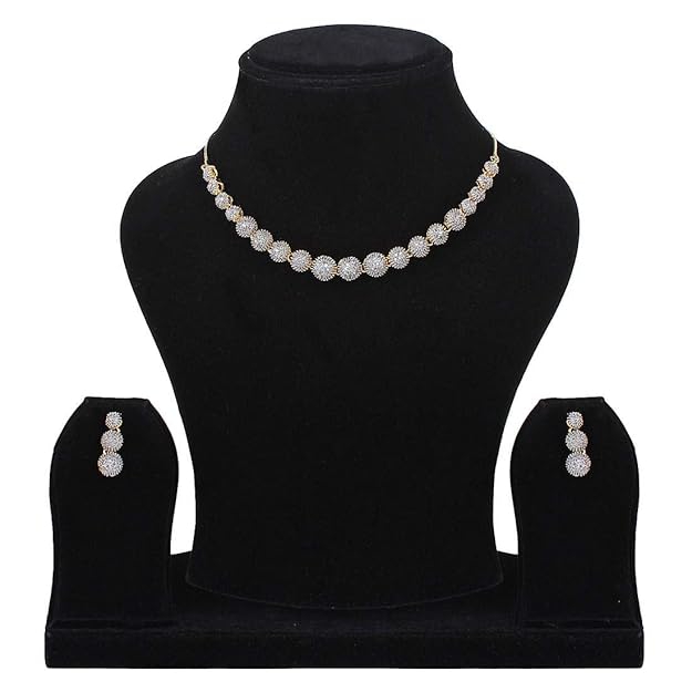 Jewellery Set for Women | Choker Necklace, Earrings, Bracelet & Ring Combo