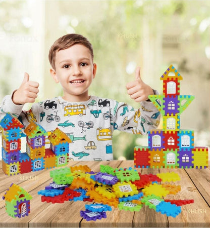 HRK My Happy House Building Blocks Toy Set – 50 Pieces