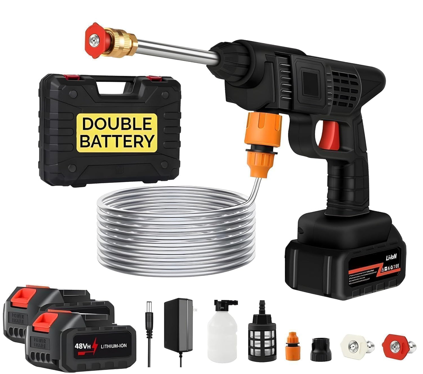 Portable Wireless  High Pressure Washer Gun