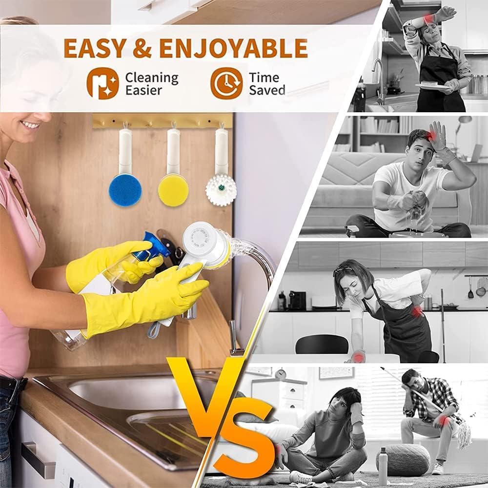5-in-1 Electric Spin Scrubber