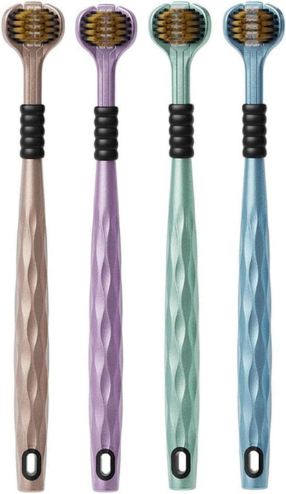 3-Sided Toothbrush | Ultra Soft Bristles for Deep Cleaning