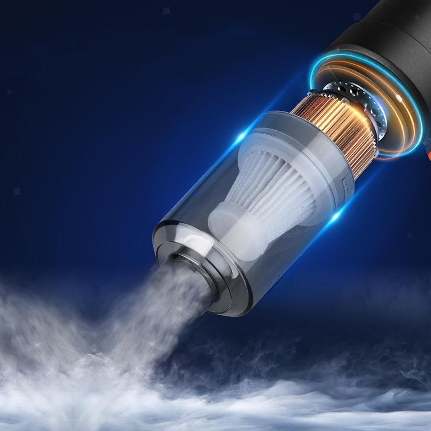 3-in-1 Portable Car Vacuum Cleaner with Blower | USB Rechargeable Wireless Handheld Car Vacuum Cleaner