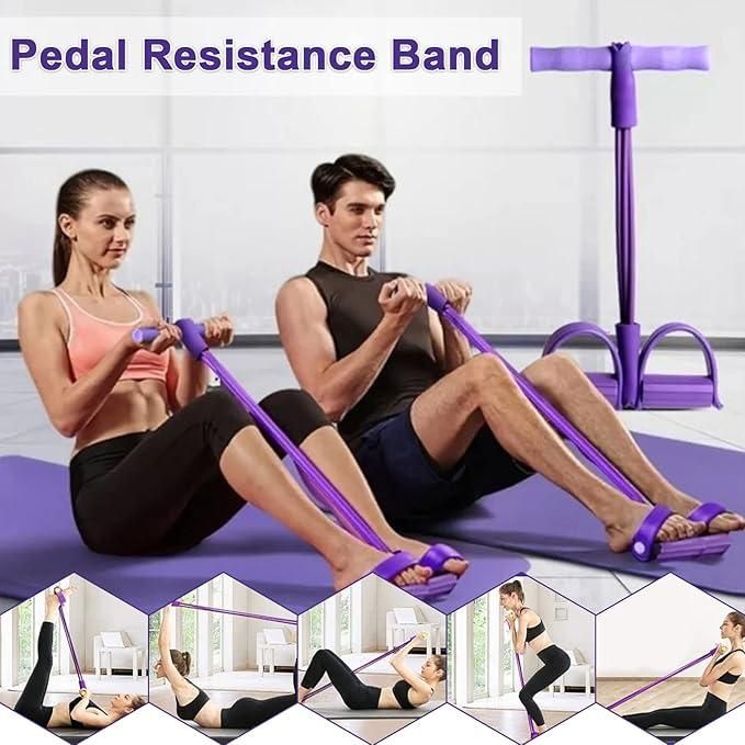 Yoga Pedal Pull Reducer – Full Body Resistance Band for Home Workout & Core Training