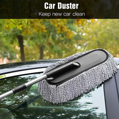 7-in-1 Car Cleaning  Kit – Vacuum,  Duster, Brush & Towel Cleaning Wipes Repair Rubber Nails