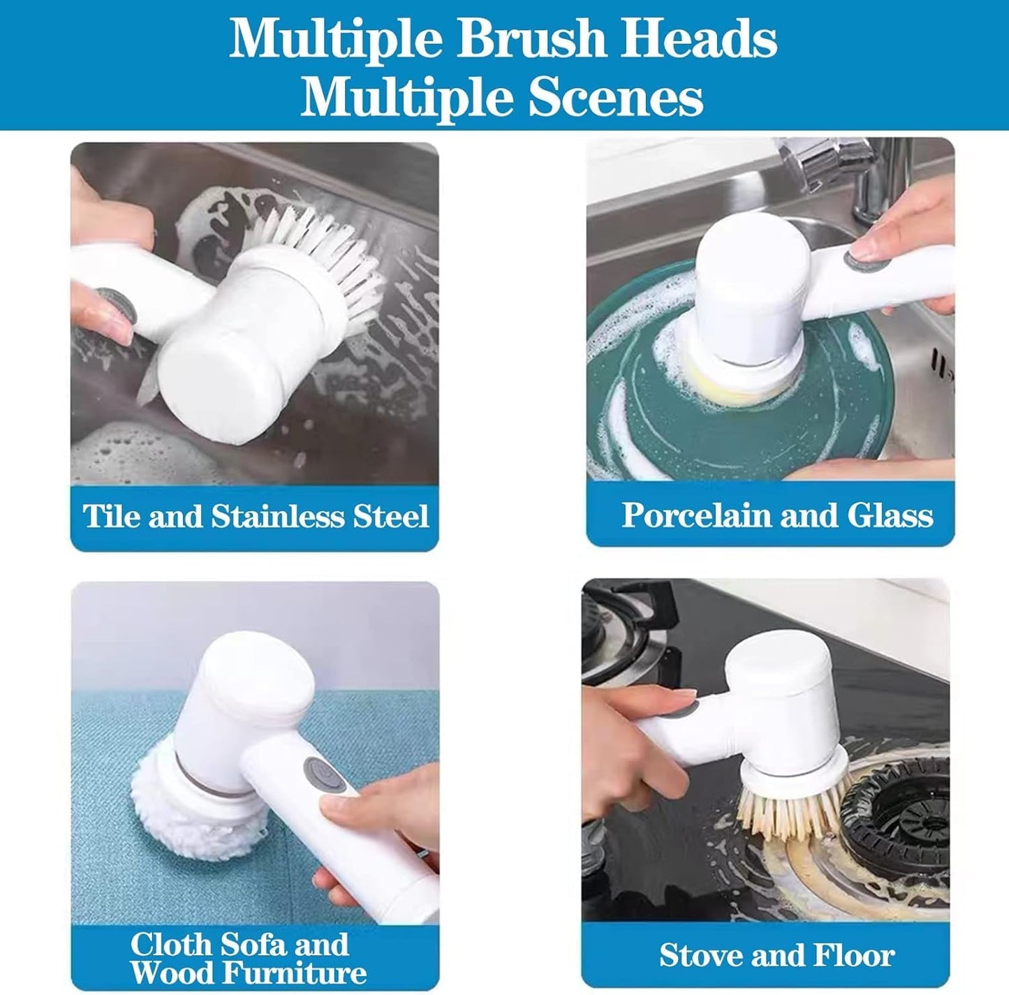 5-in-1 Electric Spin Scrubber