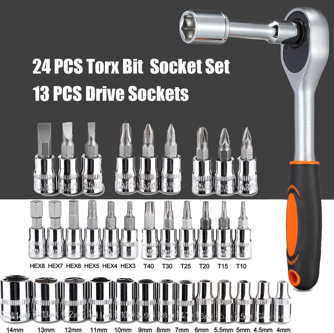 46-in-1 Tool Kit & Screwdriver Set