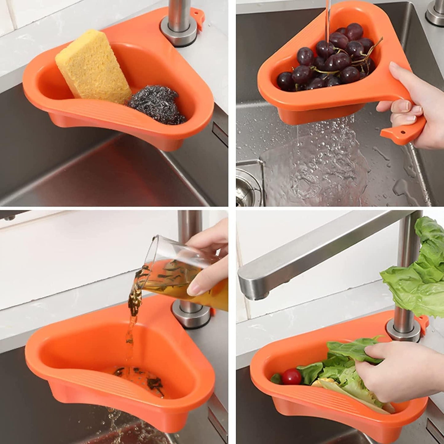 Multipurpose Plastic Kitchen Sink Organizer Corner ⭐⭐⭐⭐⭐