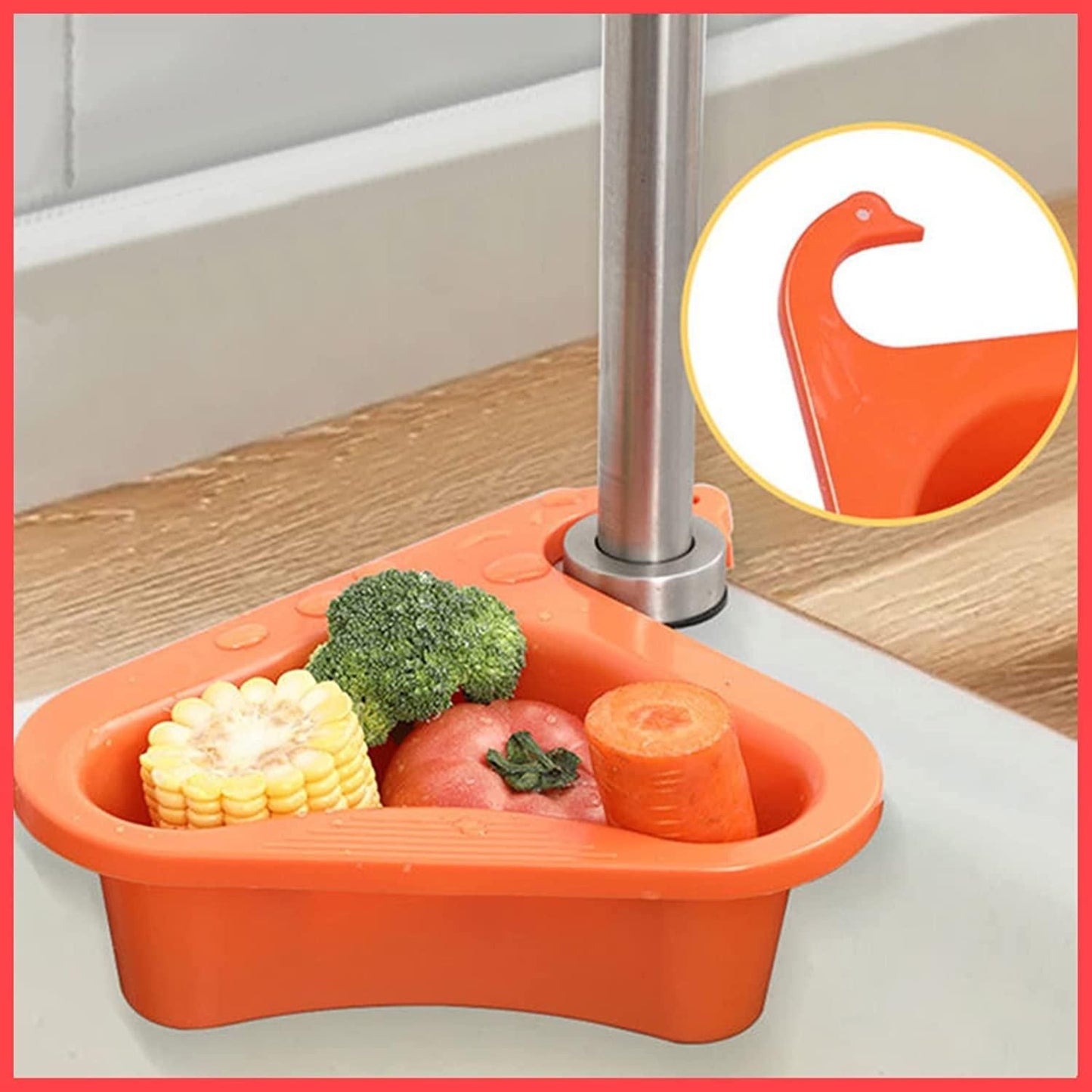 Multipurpose Plastic Kitchen Sink Organizer Corner ⭐⭐⭐⭐⭐