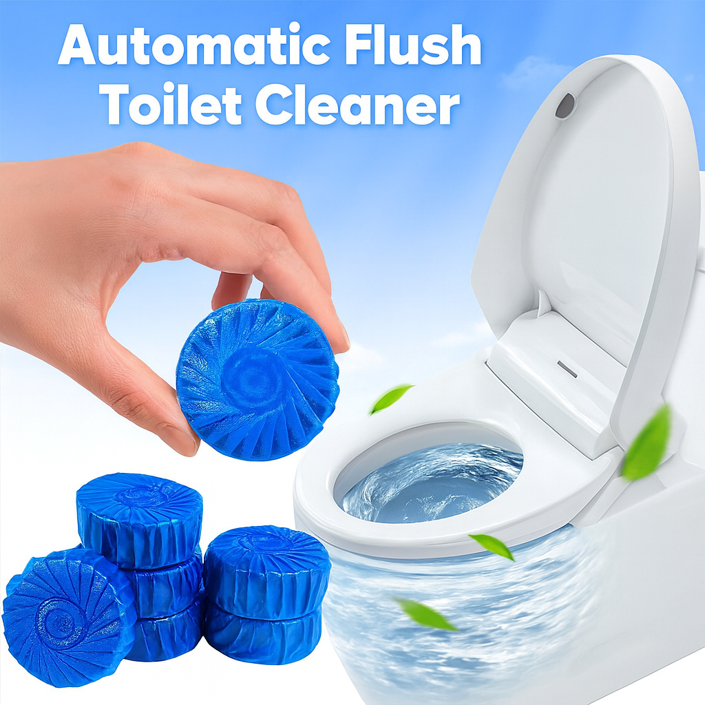 Toilet Bowl Deodorizer Cleaner | Automatic Flush Toilet Cleaner Tablets