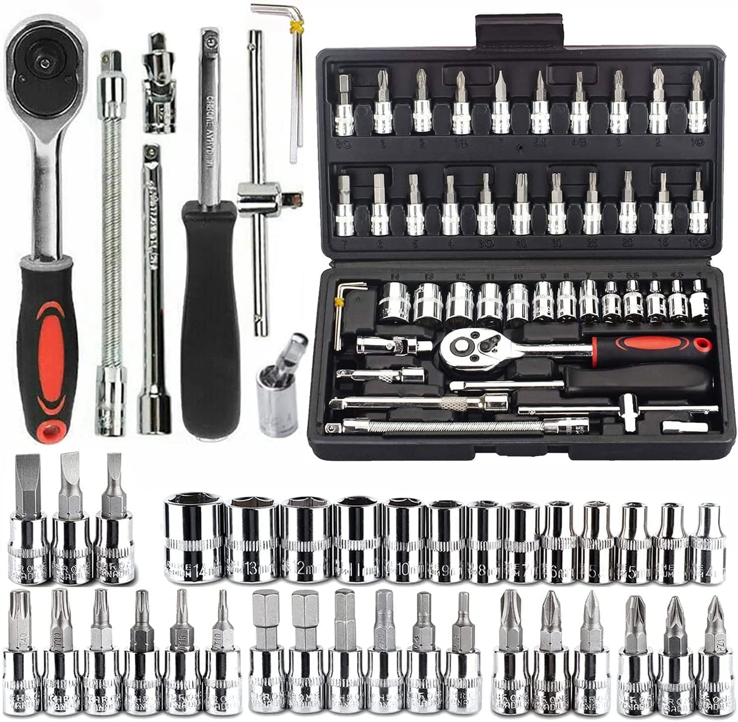 46-in-1 Tool Kit & Screwdriver Set