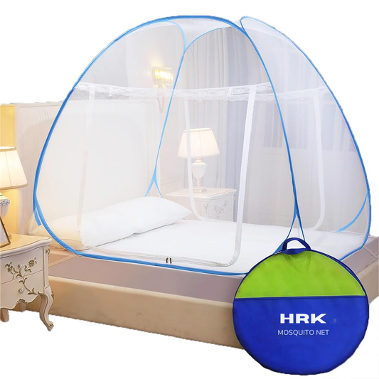 Classic Mosquito Net for Double Bed | King Size Foldable Machardani