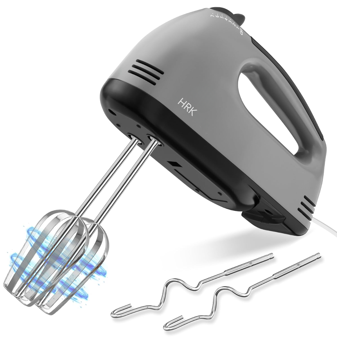 HRK Hand Mixer for Cake Baking 260W | Electric Hand Beater with 7 Speed Control
