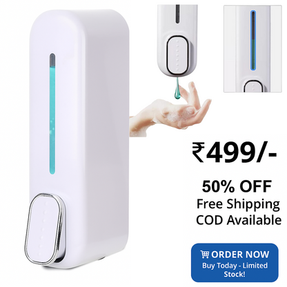 Wall-Mounted Soap Dispenser -400ml Refillable Liquid Dispenser