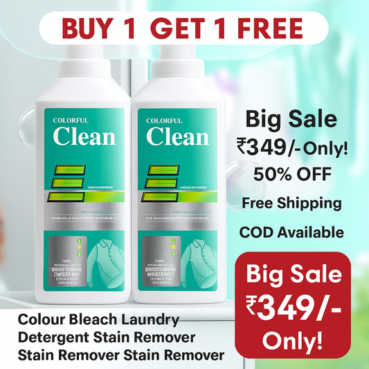 Colour Bleach Laundry Detergent Stain Remover (Pack of 2)